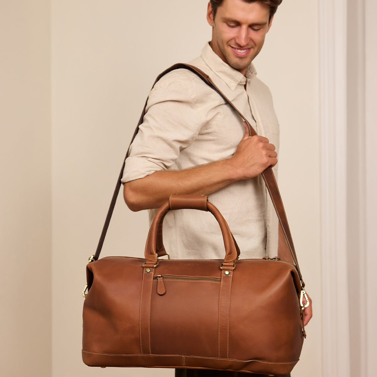 Reisetasche "Ruben" aus Leder bei Gusti-Leder